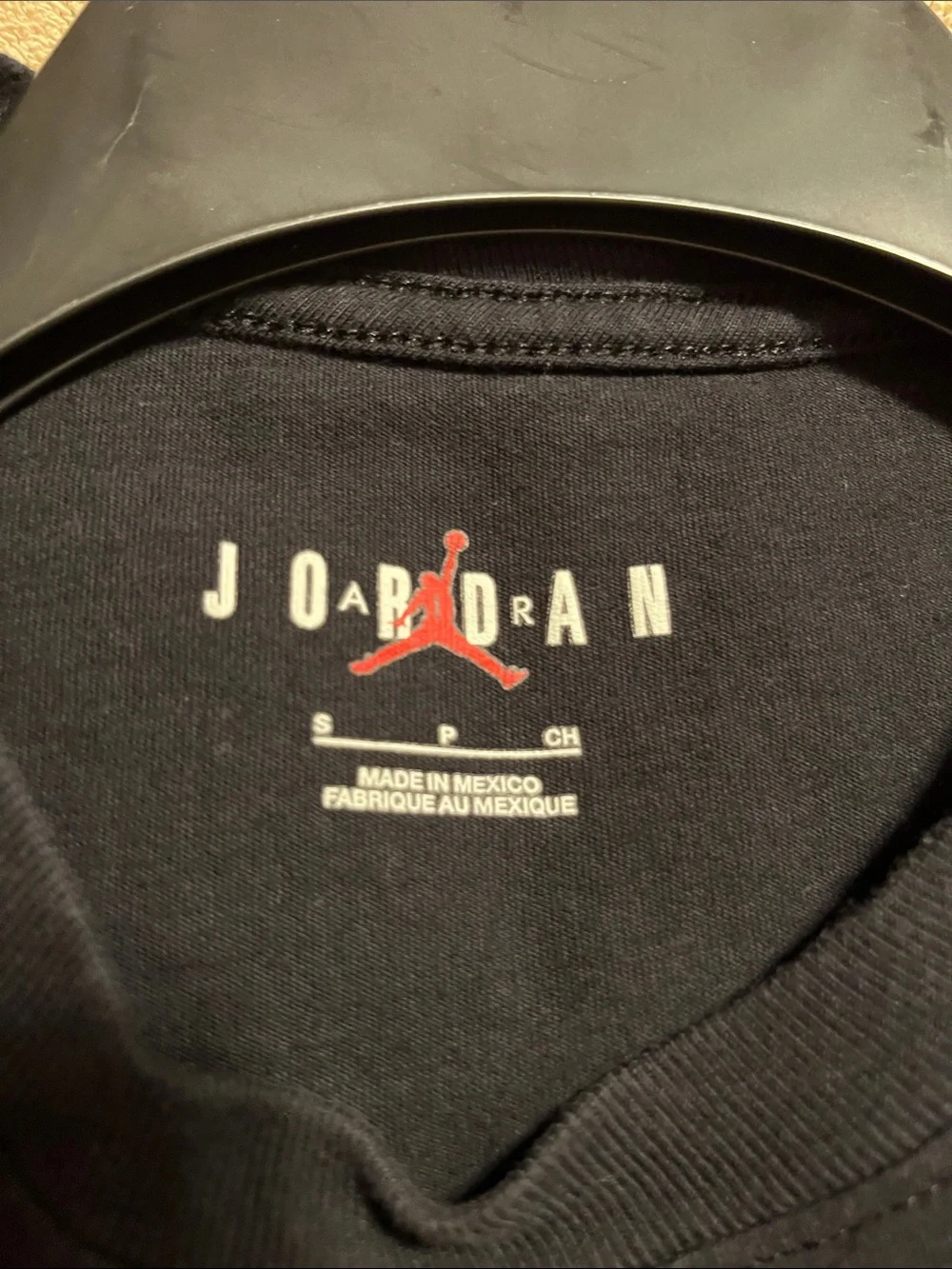 Jordan Flight T-Shirt in Black with Gold Logo